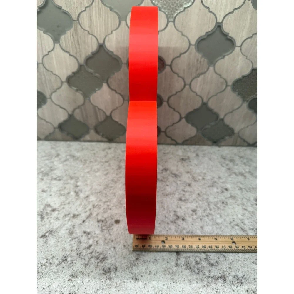 Trinket tray display Heart Shaped Red 3D Printed